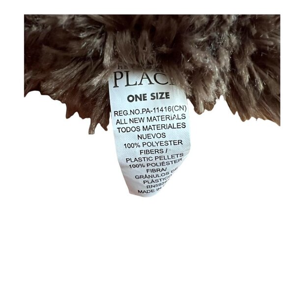 The Children's Place Dog Plush Fuzzy Puppy Striped Sweater‎ Brown Stuffed Animal - Picture 6 of 6